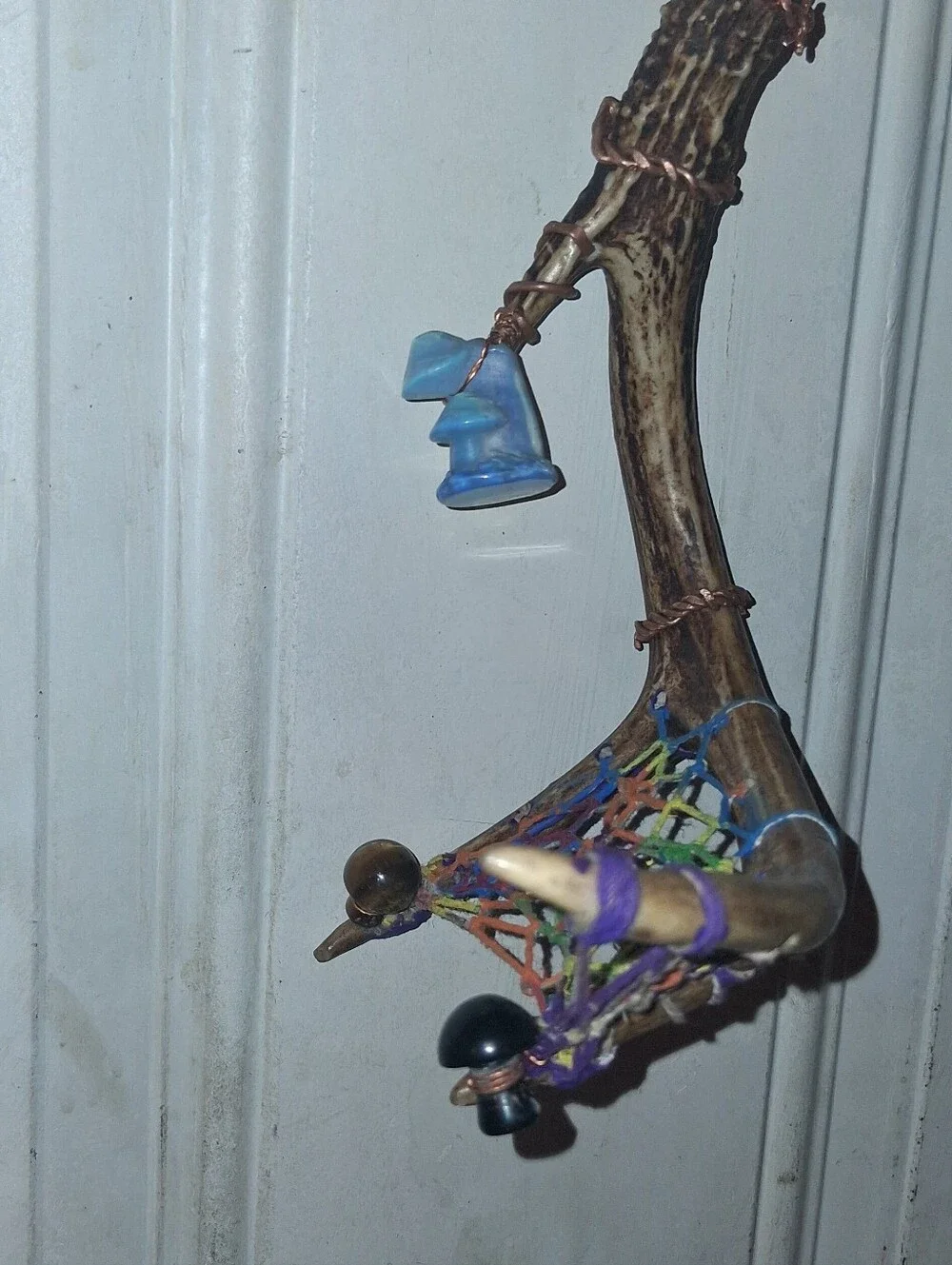 PrrrfectEQ Handmade one kind Piece. Antler Mushroom   Dream Cather